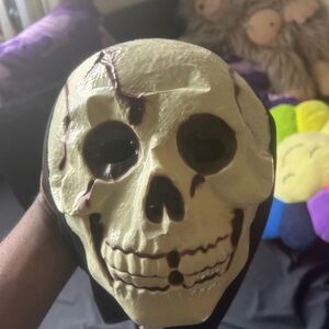 Cream Skull Mask